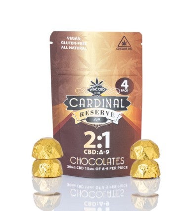 Cardinal Reserve 2 1 9 Chocolates 30mg CBD 15mg Delta 9 Thc